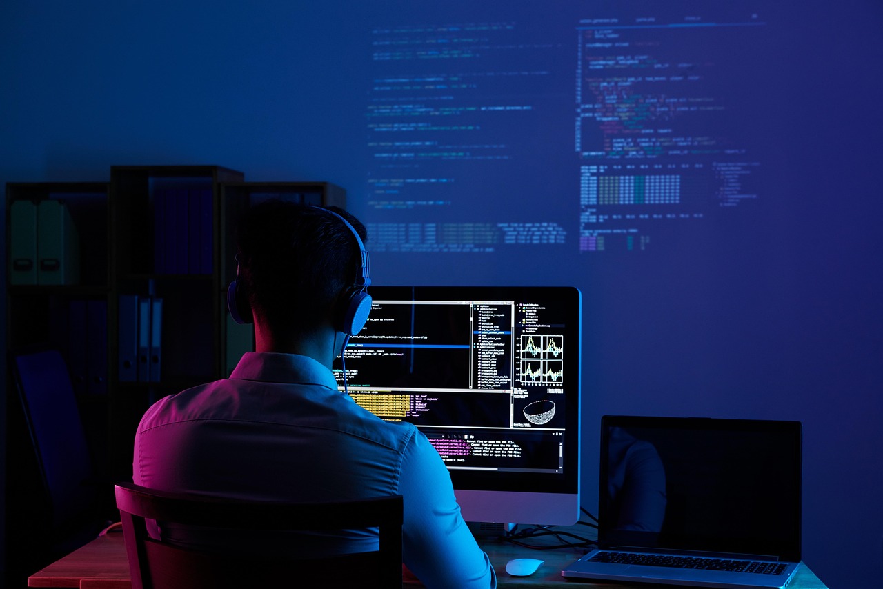 software development code laptop